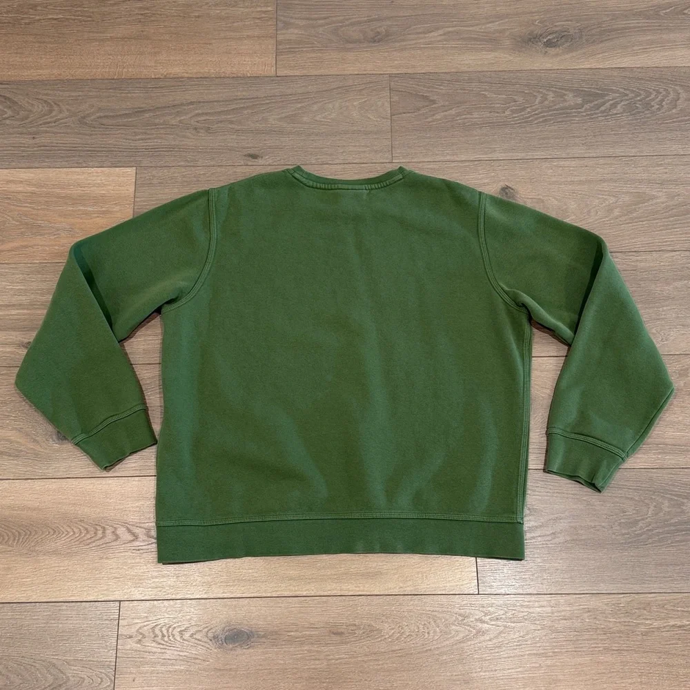 NIKE‎ Green Sportswear Club Solo Swoosh Fleece Crew Long Sleeve Sweatshirt Sz XL